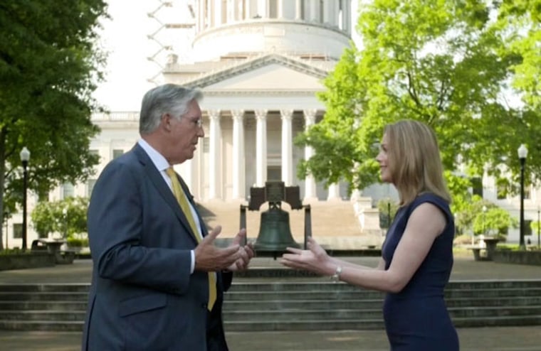 CNBC's Kayla Tausche with Woody Thrasher, former West Virginia Commerce Sec.