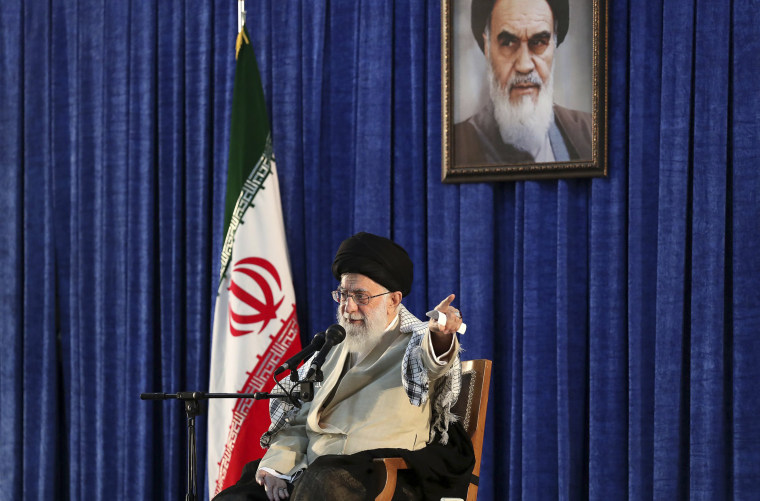 Image: Supreme Leader Ayatollah Ali Khamenei speaks in a ceremony marking 30th death anniversary of the late revolutionary founder Ayatollah Khomeini