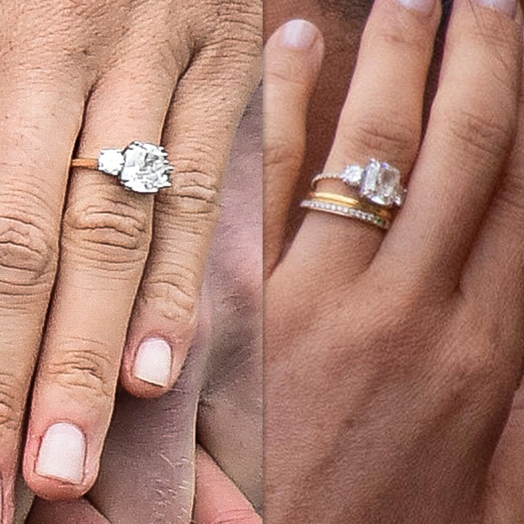 Meghan markle engagement store ring size