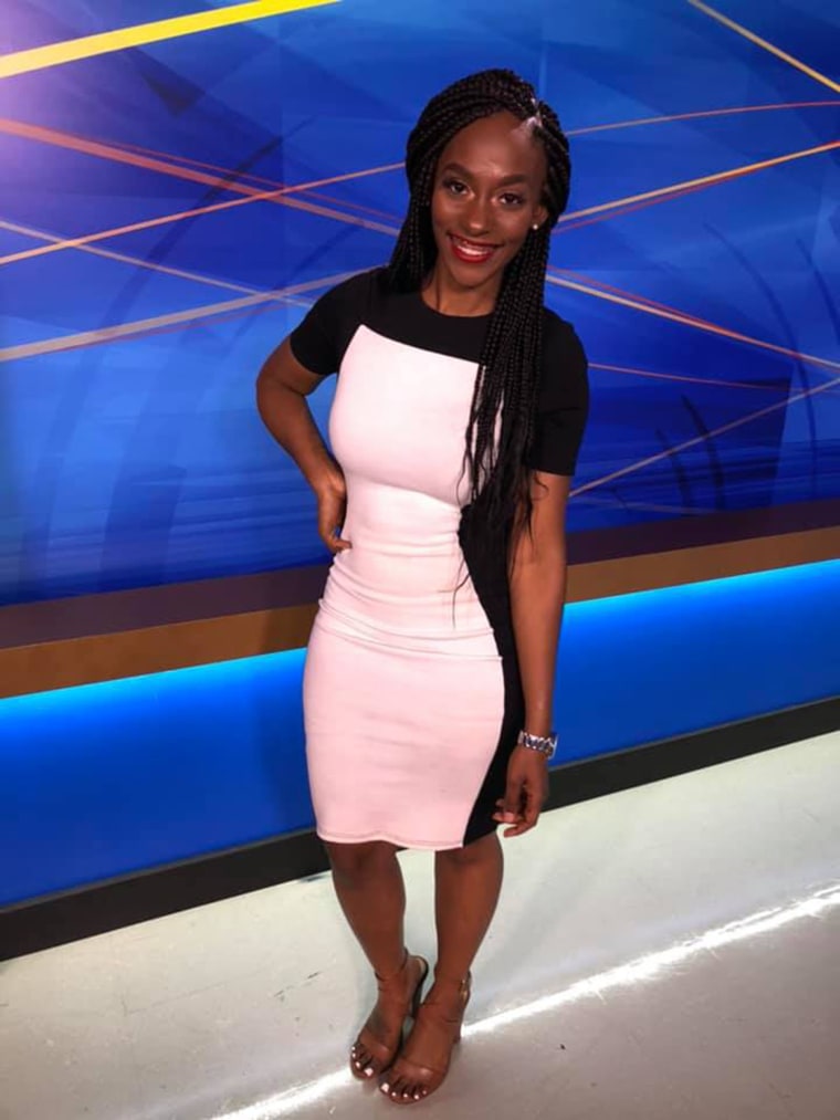 Collins recently celebrated wearing her braids on air for the first time. 