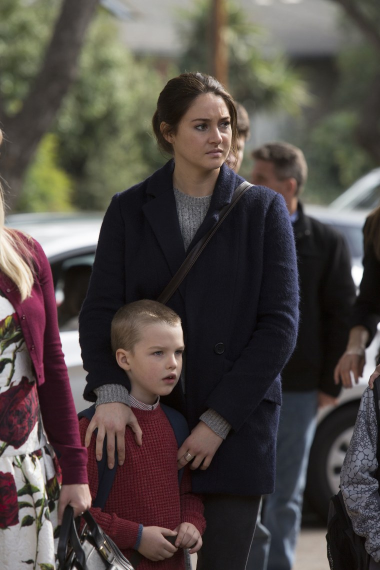 Shailene Woodley, as Jane Chapman, is pictured in season one of "Big Little Lies," before her makeover.