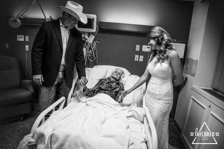 Couple hold special wedding ceremony so 100-year-old grandma can attend