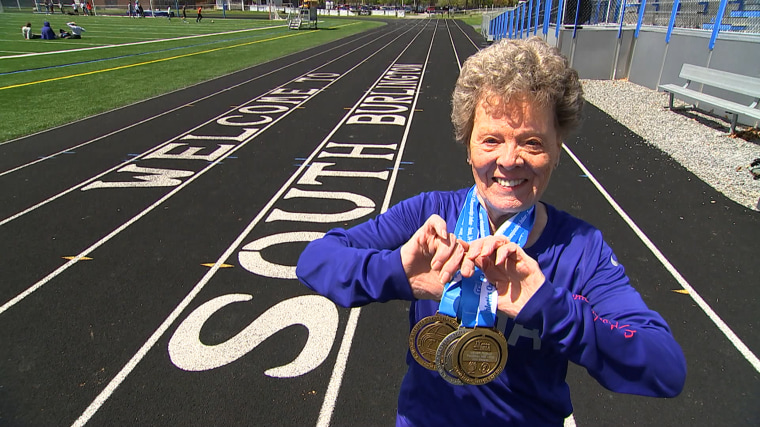 85-year-old pole vaulter