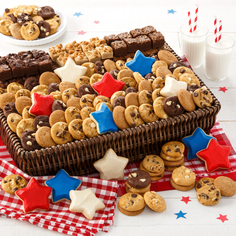 Mrs. Fields cookie basket July 4