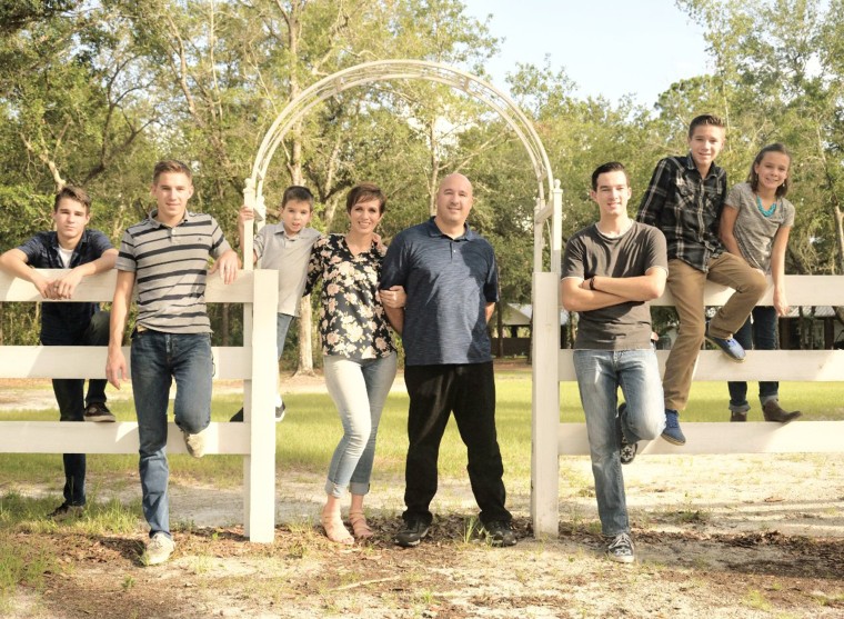 Jen Flint and her family.