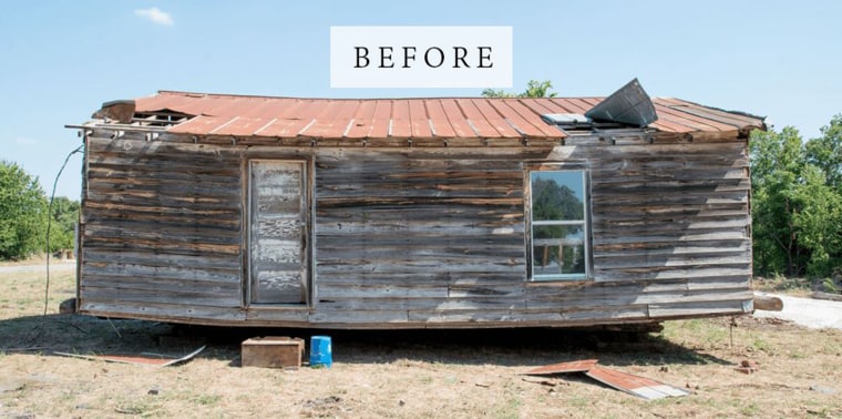 This is what the house looked like before Chip and Joanna got their hands on it.