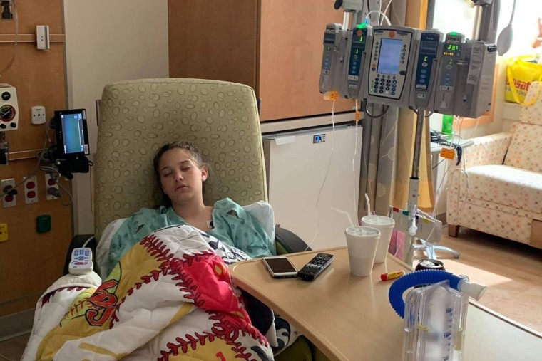Kylei Parker, 12, had three surgeries to save her leg after she contracted necrotizing fasciitis, a life-threatening disease.