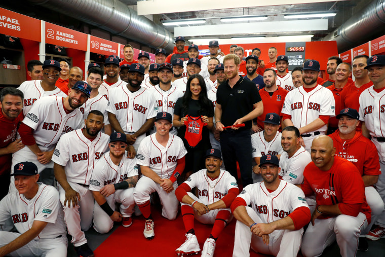 The Duke Of Sussex Attends The Boston Red Sox vs New York Yankees Baseball Game