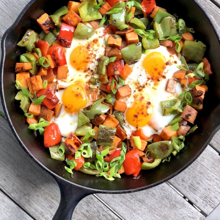 Sweet Potato Hash Brown Breakfast Skillet