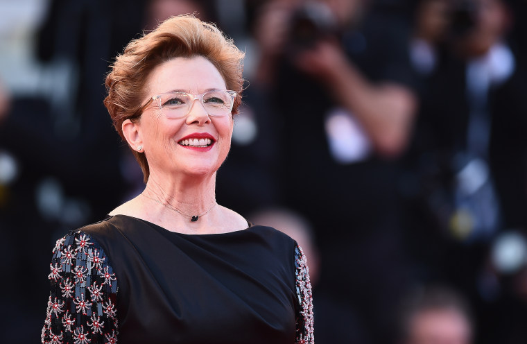 Annette Bening on the red carpet during the Venice Film Festival