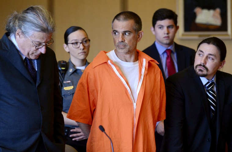 Image: Fotis Dulos and his legal team at a hearing in Stamford Superior Court in Connecticut on June 11, 2019.