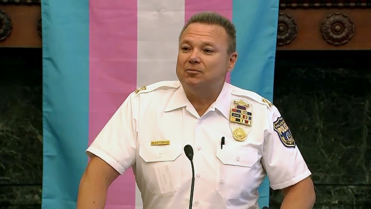 Deputy Police Commissioner Joseph Sullivan speaks about the Philadelphia Police Department's new transgender policy on June 25, 2019.