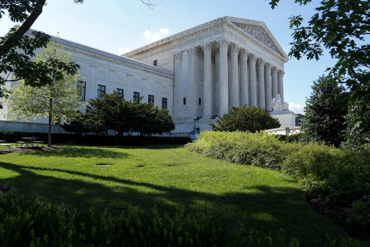 Image: FILE PHOTO: Trees cast shadows outside the U.S. Supreme Court in Washington