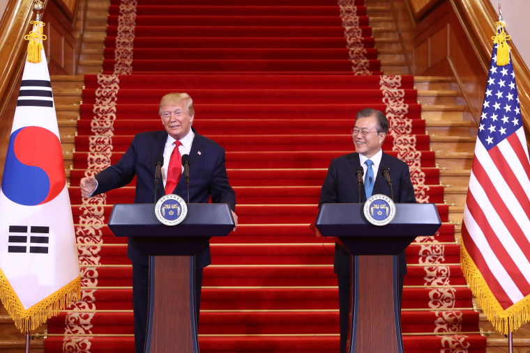 Image: U.S. President Donald Trump Visits South Korea