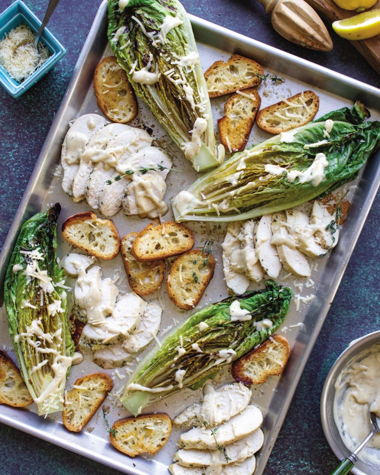 Deconstructed Chicken Caesar Salad