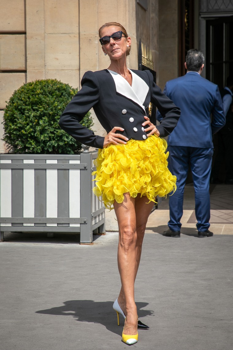 Celine Dion outfit roundup in Paris