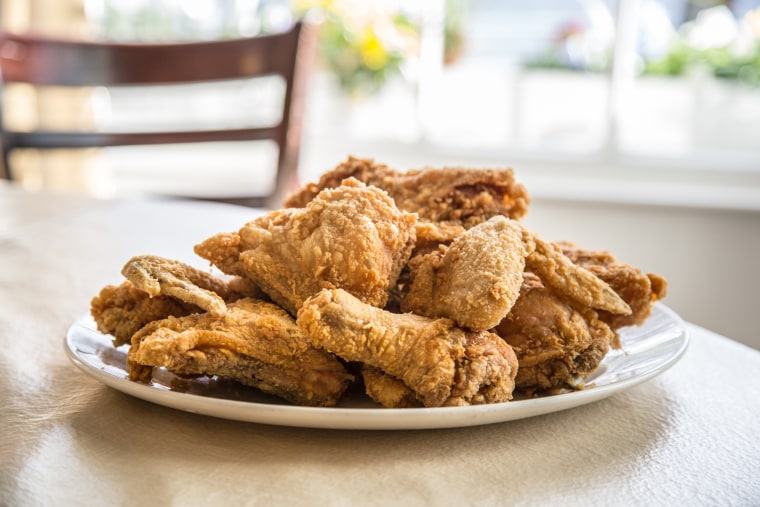 Plate of fried chicken at Mary Mac's Tea Room in Atlanta