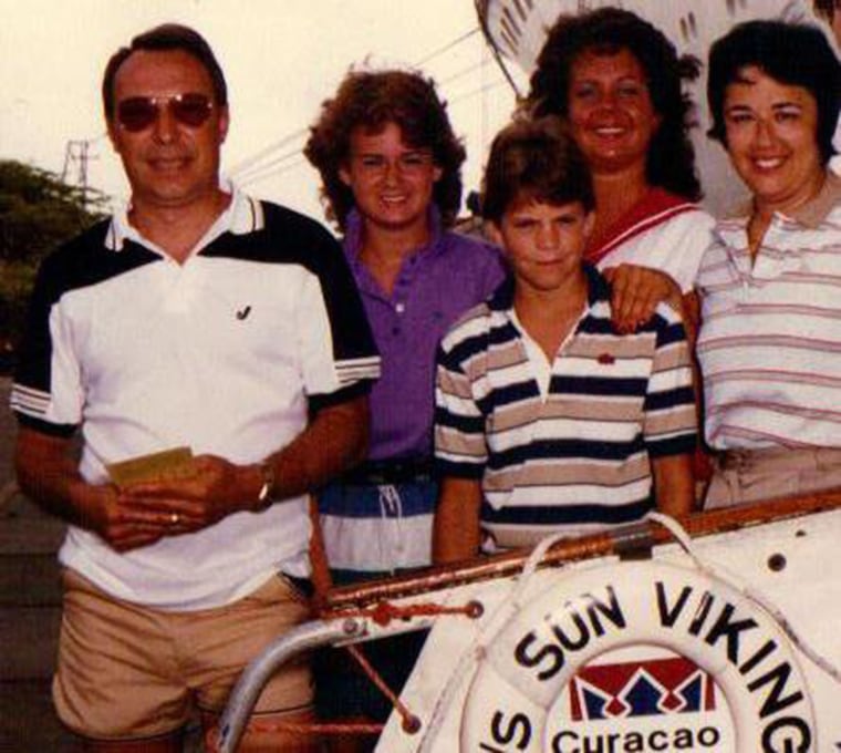 Lisa Ryan, second from the right in the back, loved tanning. Every summer she would try to get as brown as possible. 