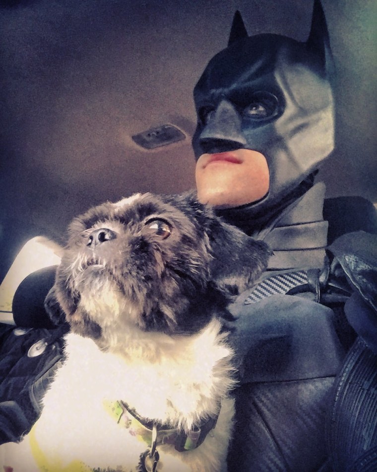 Chris Van Dorn dresses as Batman to save shelter animals