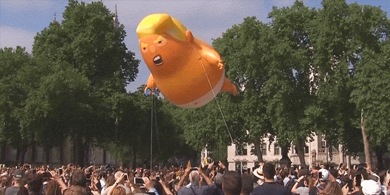The ''Trump Baby" blimp in London