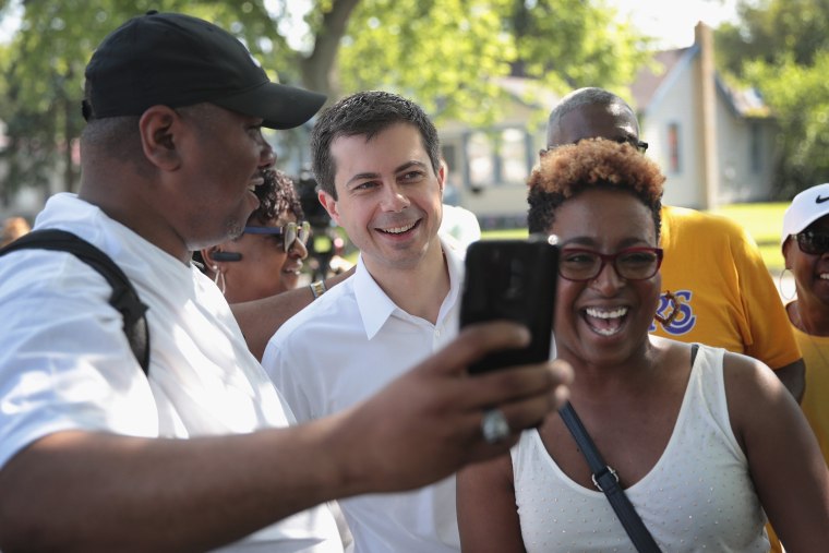 Image: Buttigieg Attends a Community Peace Event as Funeral for Eric Logan is Being Held