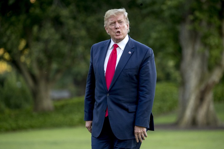 Image: President Donald Trump walks across the South Lawn of the White House on June 30, 2019.