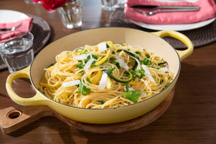 Spaghetti With Zucchini And Squash