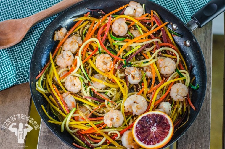 Healthy Shrimp &amp; Veggie Pasta