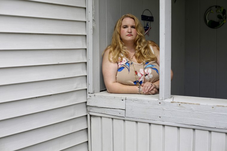 Image: Genevieve Meyer, here at her home in Hoagland, Indiana, was married at age 15 to a 43-year-old man.