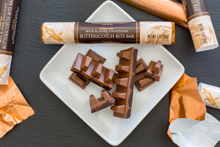 Milk &amp; Dark Chocolate Butterscotch Bits Bar