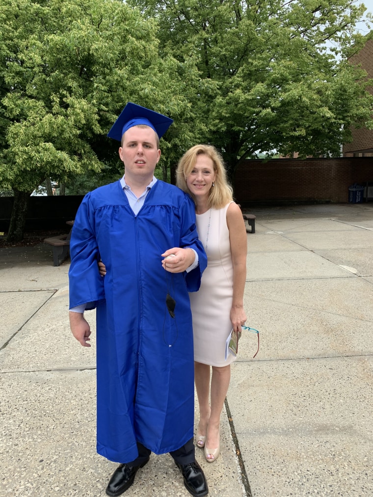 Jack Higgins has autism and misses a lot of milestones because of it. But his parents Barbara and Patrick wanted him to graduate with his classmates. 