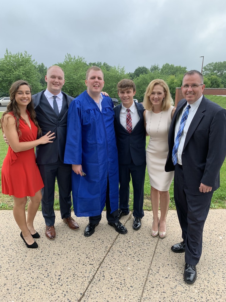 Jack Higgins' brothers, Patrick and Bryan, helped him walk to get his diploma. They feel happy that Jack's story is going viral so people understand how kindness can make a difference in the lives of people with disabilities. 
