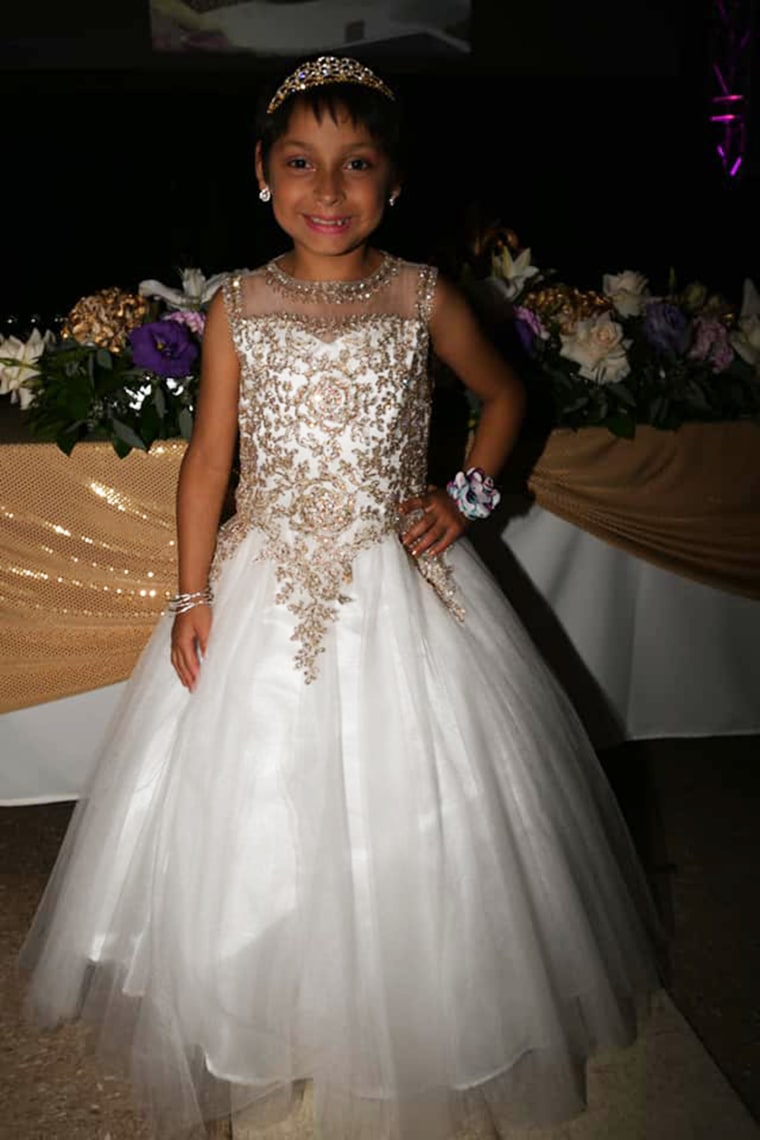 Zoe Figueroa in her party dress on July 6.