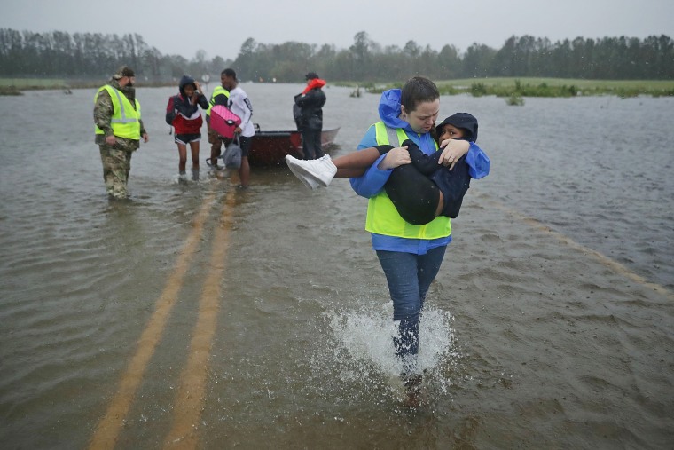 Image: Hurricane Florence Slams Into Coast Of Carolinas