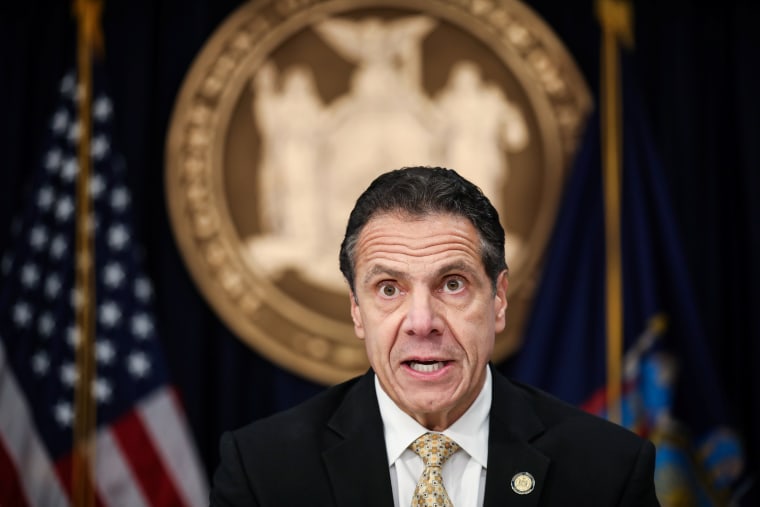 Image: Governor Andrew Cuomo speaks during a news conference in New York on Nov. 13, 2018.