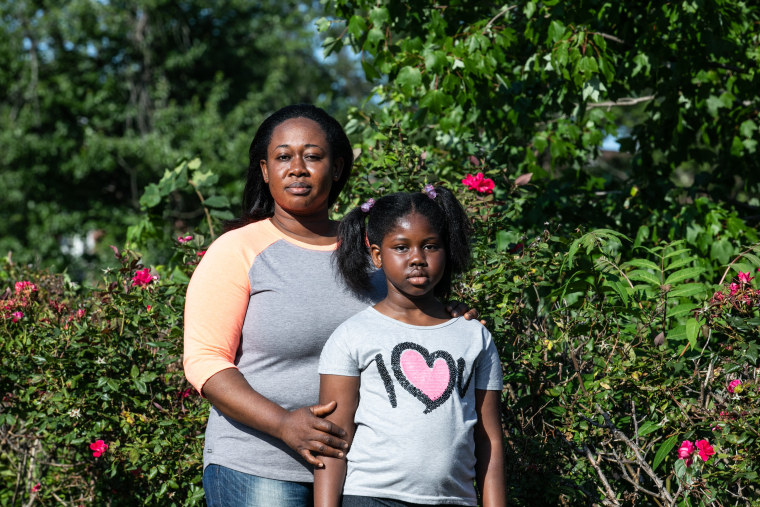 Brigita Asiedu and Nhyira Appiah at Rowley Park in East Orange.