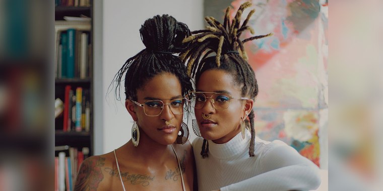 From left to right: Coco Dotson and Breezy Dotson, who launched Coco & Breezy Eyewear in 2009.