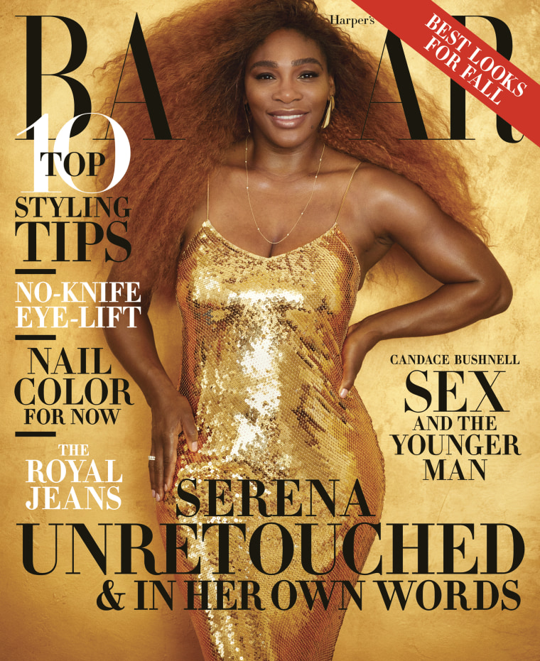 Image:  Serena Williams cover August issue of Harper's Bazaar