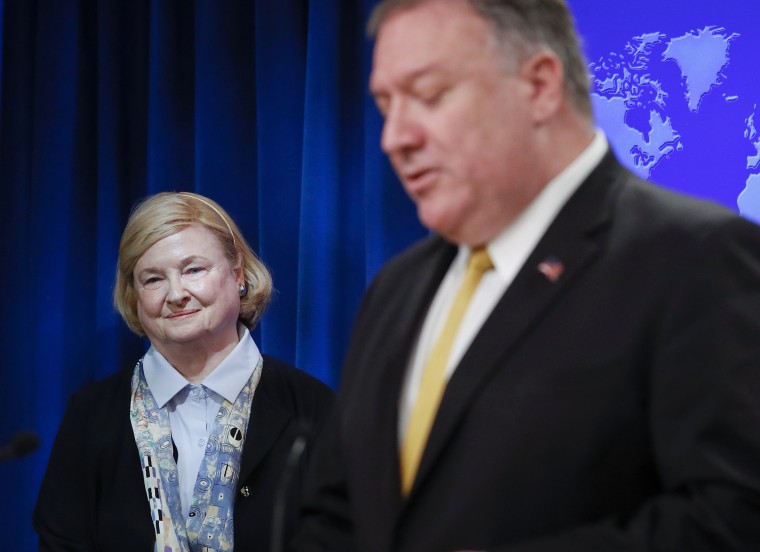 Image: Mike Pompeo, Mary Ann Glendon
