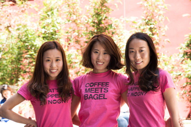 Bagel Meets Coffee founders from left to right: Dawoon, Arum and Soo Kang.