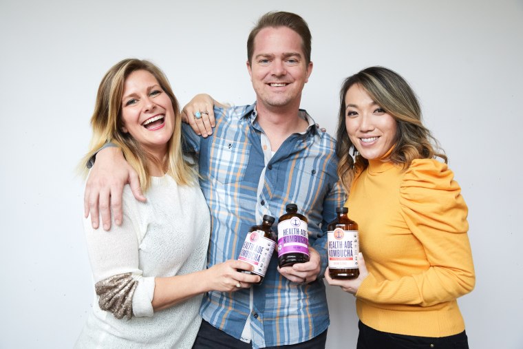 Health-Ade Kombucha founders from left to right: Daina Trout, Justin Trout and Vanessa Dew.
