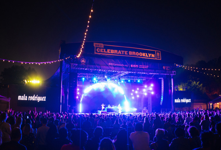 Image: Mala Rodriguez's set at LAMC Celebrate Brooklyn! show at Prospect Park.