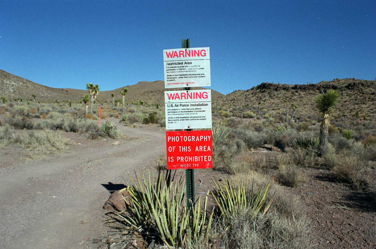 Image: Area 51 US Military Base Entrance Warning Sign