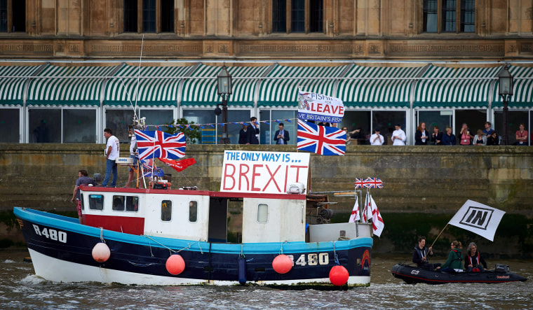 Image: 'Fishing for Leave' boat