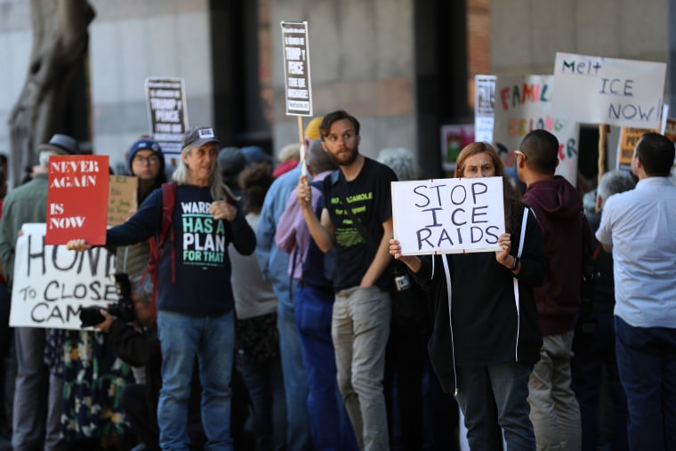 Image: Activists Protest At ICE Headquarters In San Francisco