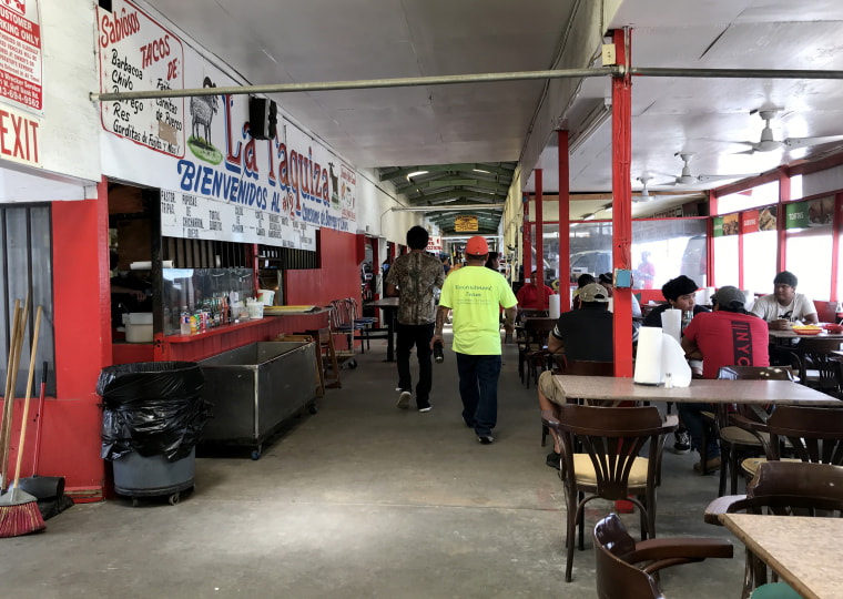 Image: Crowds at the flea markets on Airline Drive in Houston were thinner than other weekends.