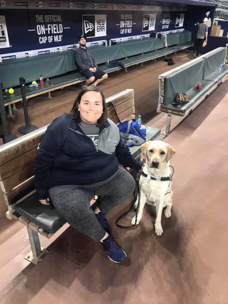 Blindness didn't stop her from her dream job with the Atlanta Braves