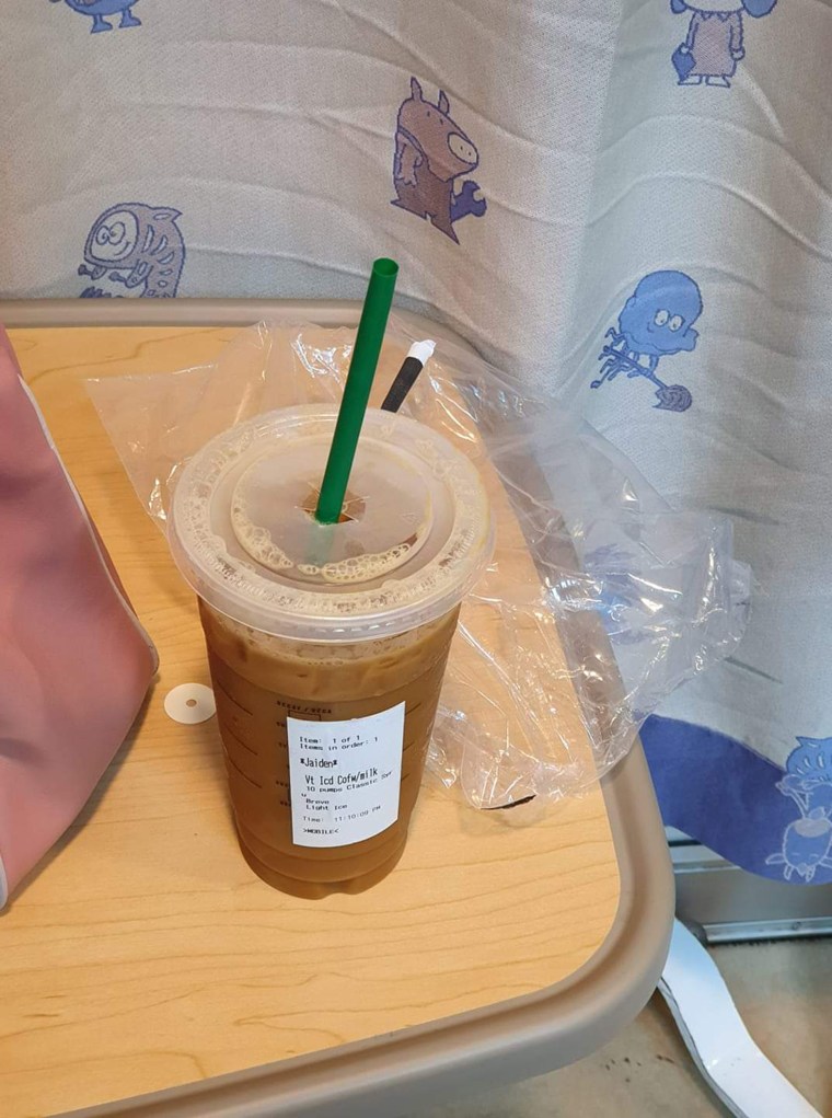 A Mom Squad member named Elizabeth answered Jaiden Cowley's late night plea for iced coffee. 
