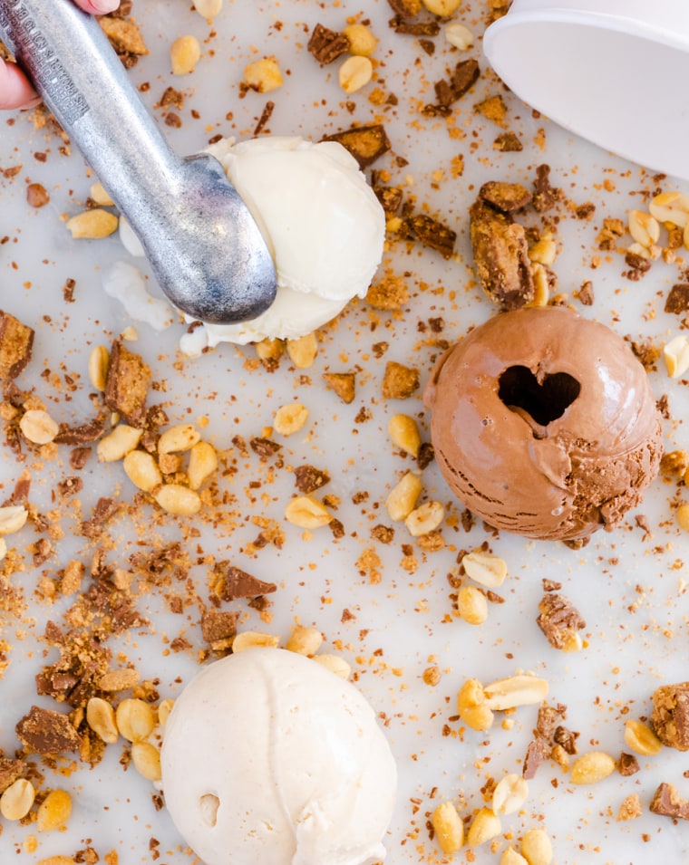 homemade ice cream balls at Churn in Phoenix