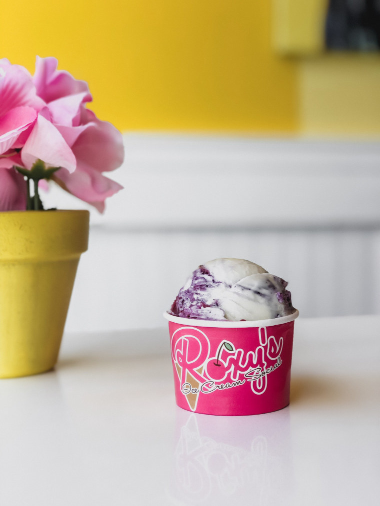 Small cup of ice cream at Roxy's Ice Cream Social in Oklahoma City